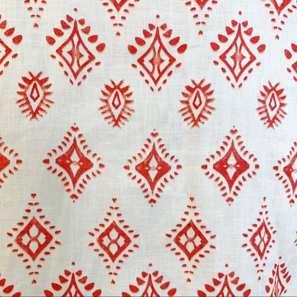Chelsea & Theodore Linen Embroidered Boho Top - Picture 10 of 13